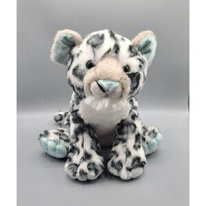 Aurora Destination Nation Snow Spotted Leopard Plush Stuffed Animal